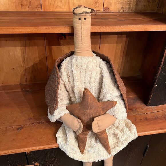 3ft Vintage Rare Honey & Me Primitive Angel Doll FLAWLESS Condition - Picture 2 of 8